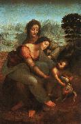  Leonardo  Da Vinci Virgin and Child with St Anne oil painting on canvas